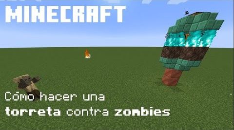 Cómo hacer una torreta contra zombis en Minecraft