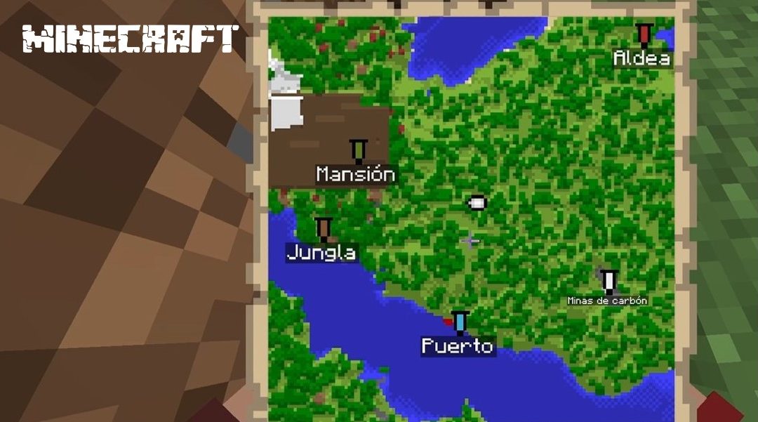 Cómo poner ubicaciones en un mapa de Minecraft
