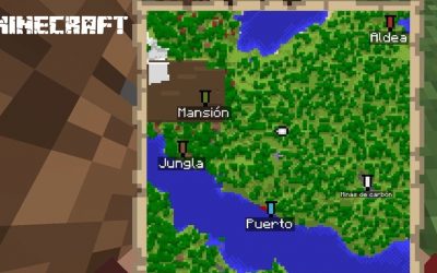 Cómo poner ubicaciones en un mapa de Minecraft