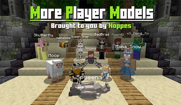 More Player Models Mod para Minecraft